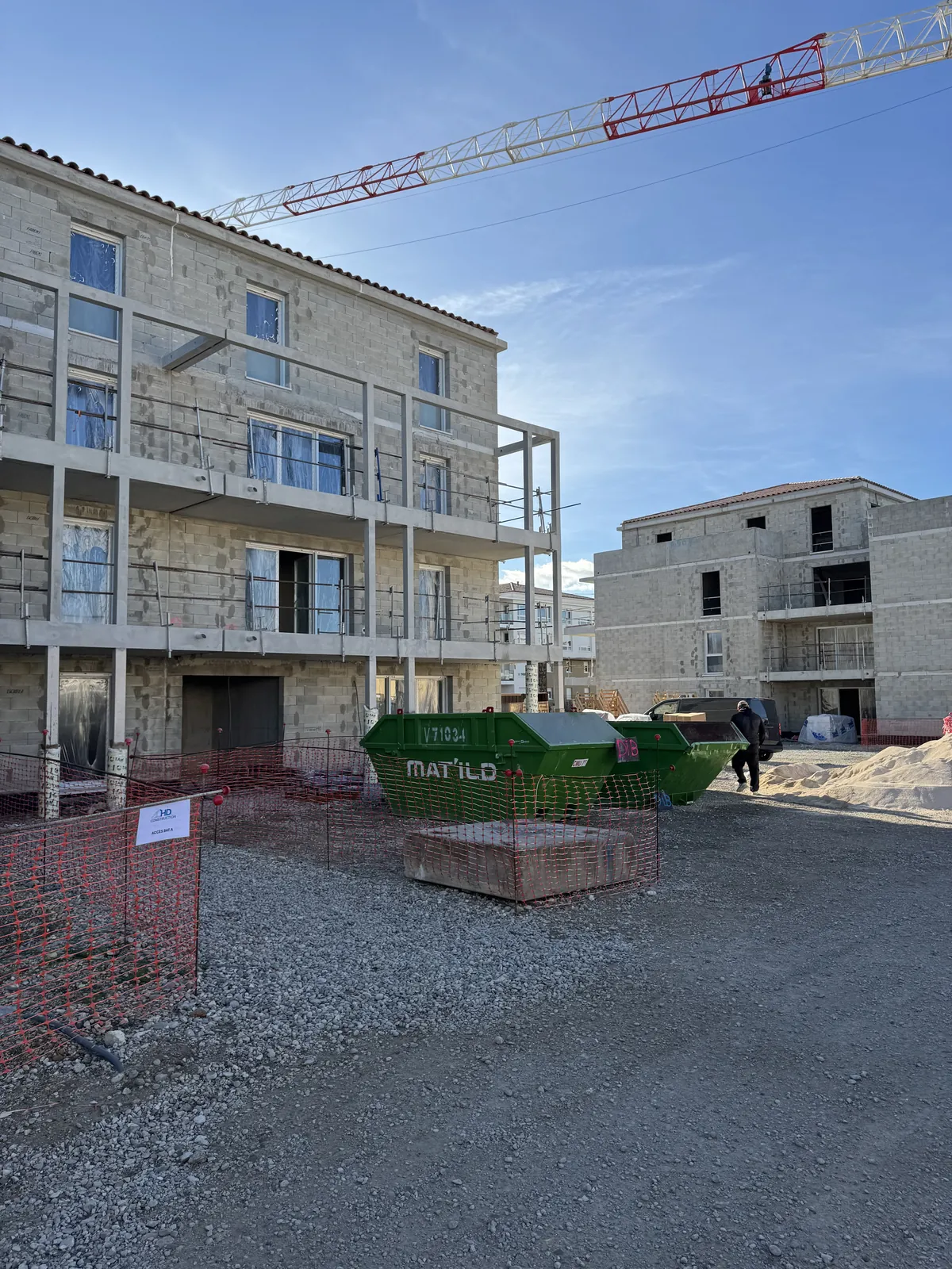 Pierreval Monteux E1B, Monteux · chantier