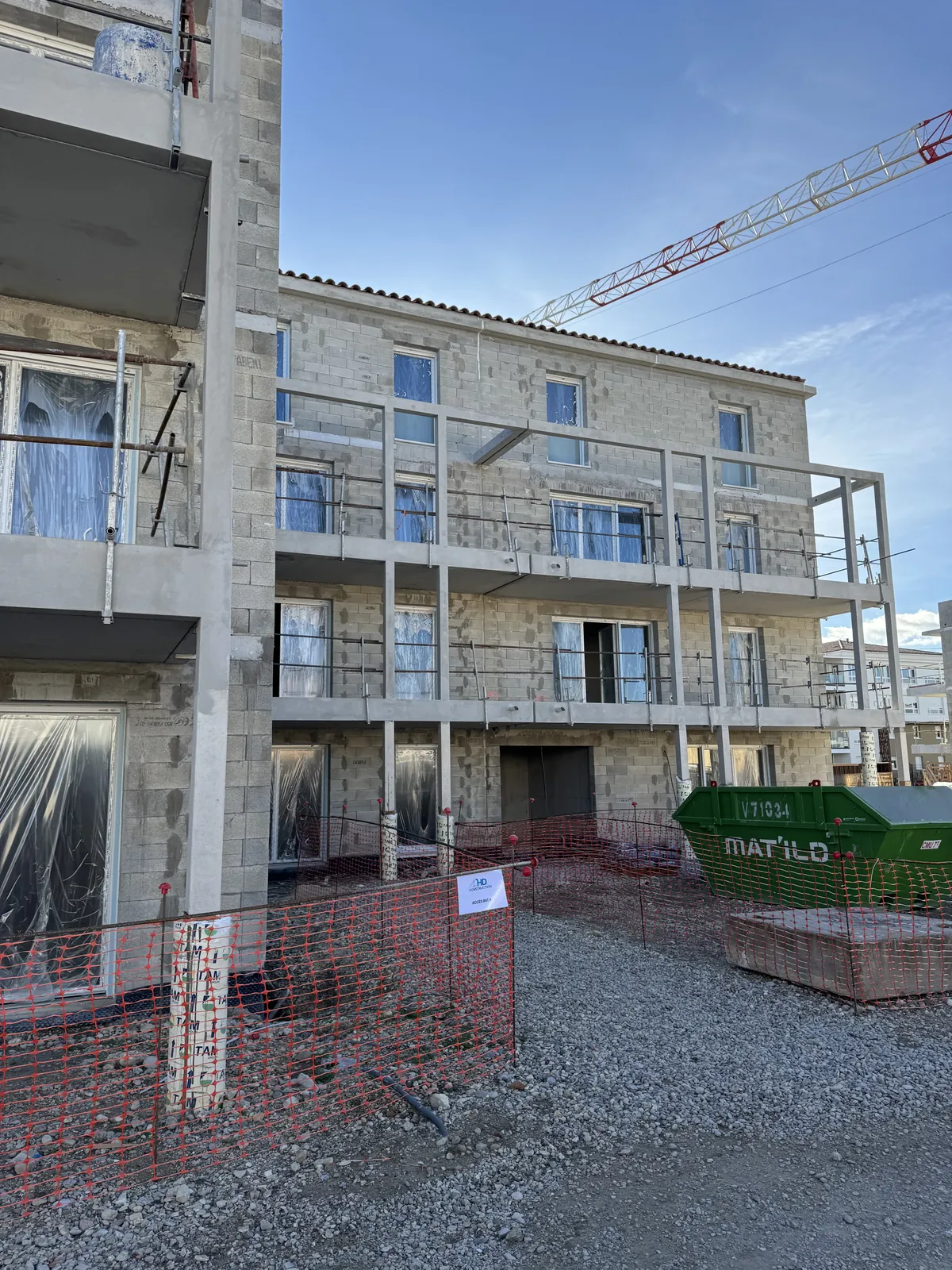Pierreval Monteux E1B, Monteux · chantier
