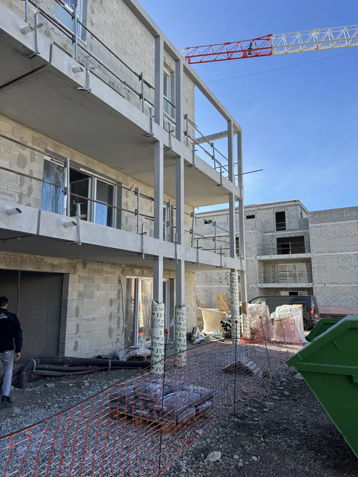 Pierreval Monteux E1B, Monteux · chantier